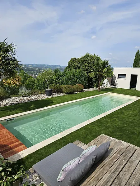 Piscine en longueur
